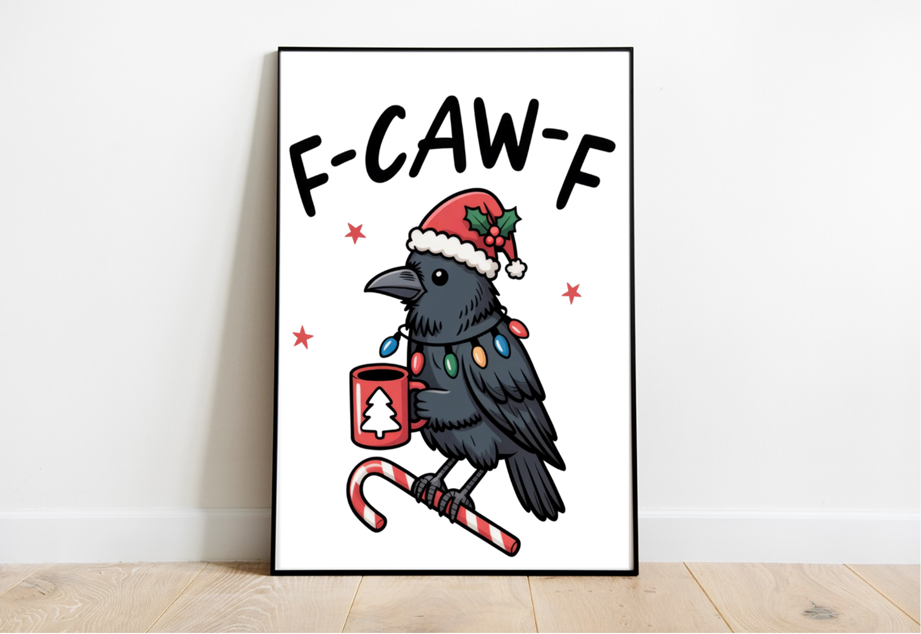 F-CAW-F Santa Crow A4 Premium Photo Print (Copy)