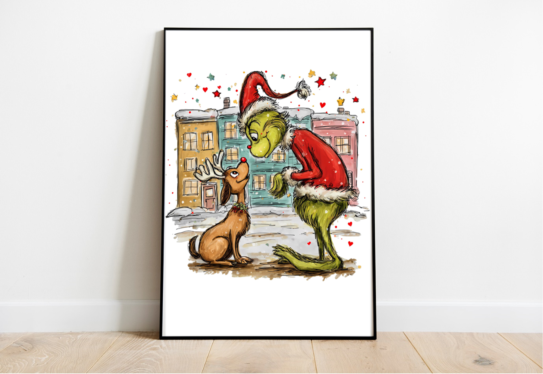 The Grinch & Max A4 Premium Photo Print