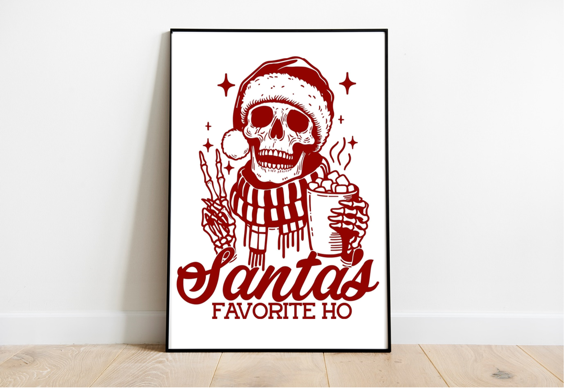 Santa's Favourite Ho A4 Premium Photo Print